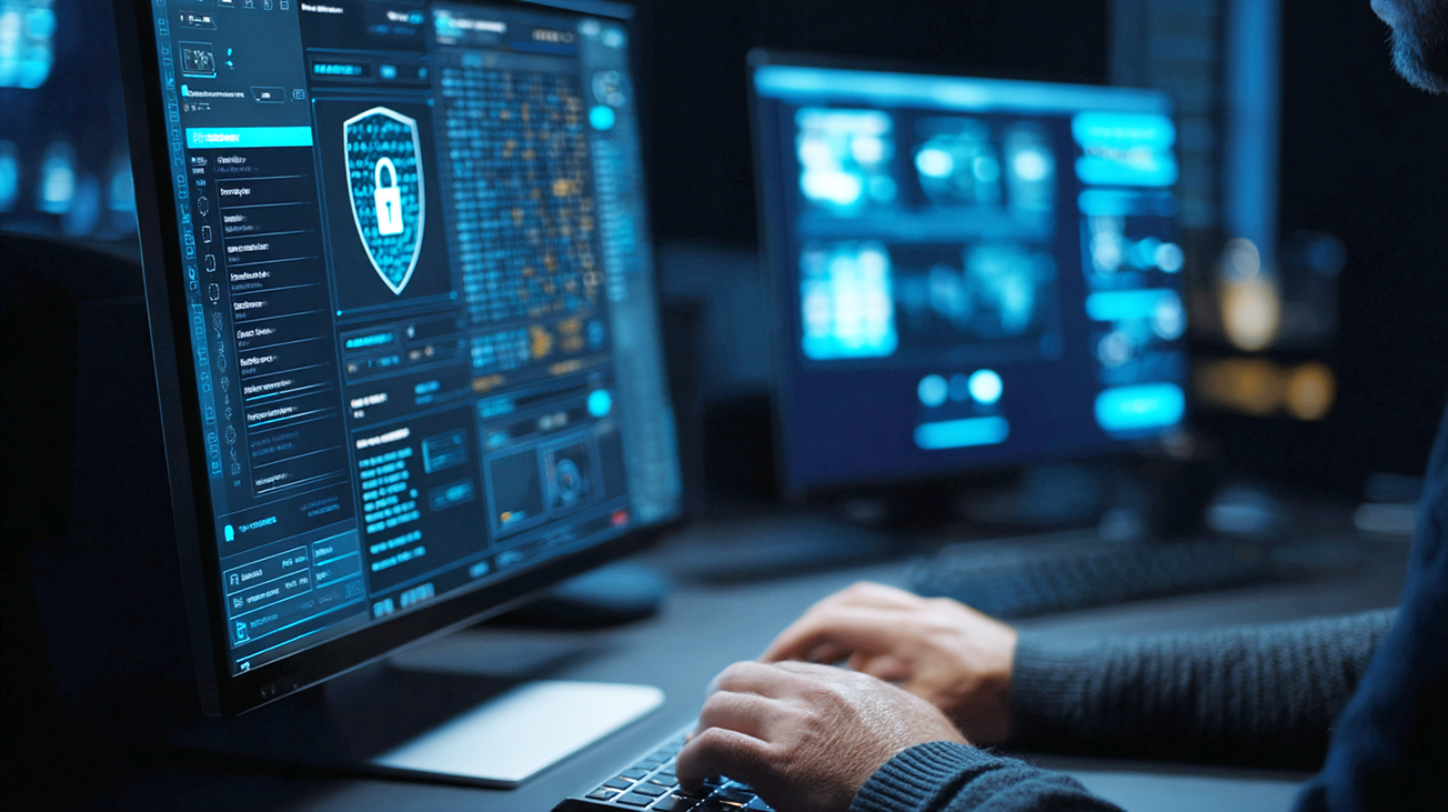 Immagine illustrativa dell'efficacia di strategie MDR e SOAR di cybersecurity nel rilevamento di attività sospette all'interno della rete aziendale e prevenzione degli attacchi informatici
