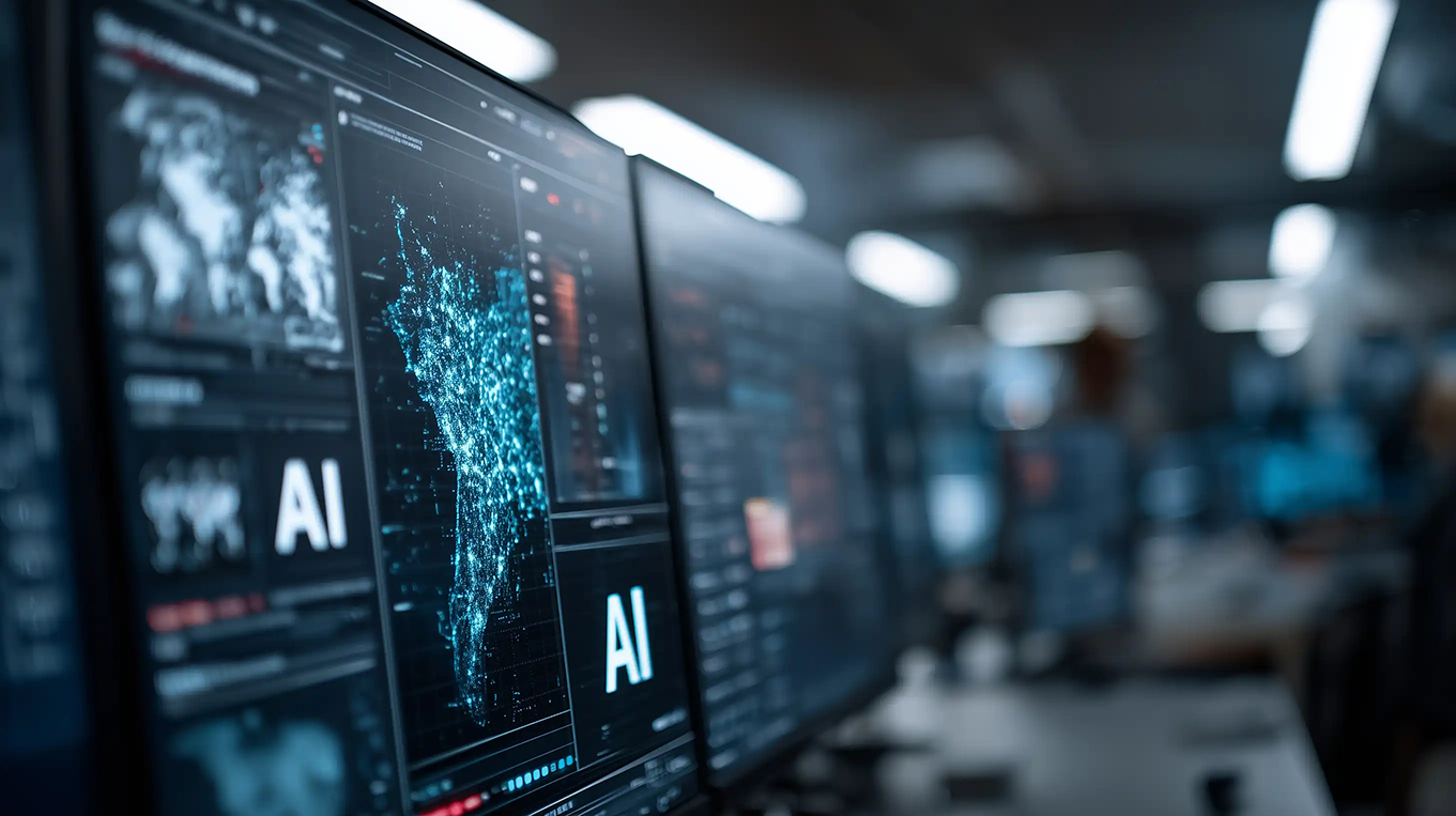 Immagine illustrativa del contributo importante che le tecniche di AI offrono ai team nei SOC per la gestione degli allarmi di cybersecurity